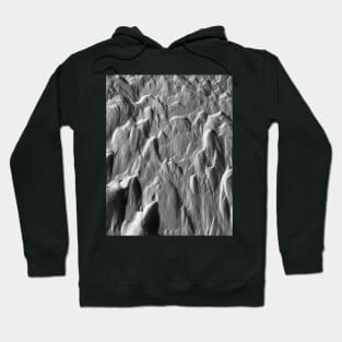 Snowy ridges, icy textures Hoodie